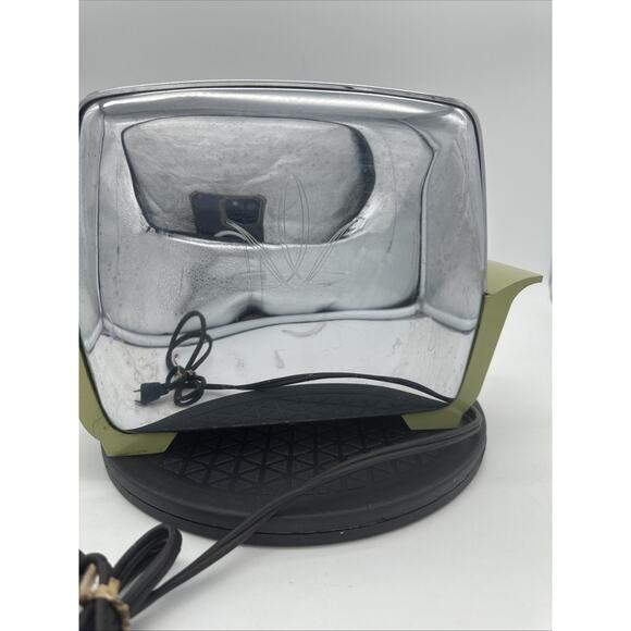 Beautiful Vintage Proctor Silex Green Chrome Toaster - Picture 3 of 12